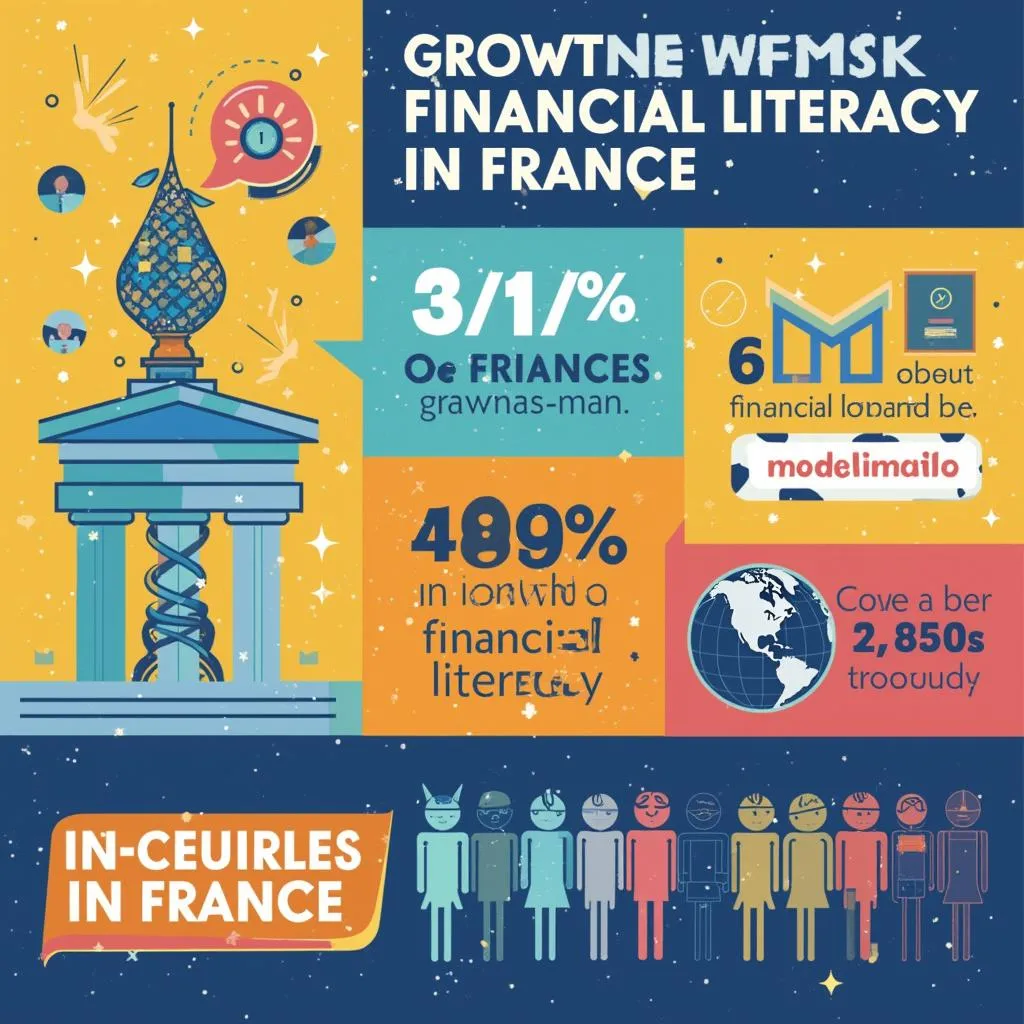 Infographie croissance littératie financière